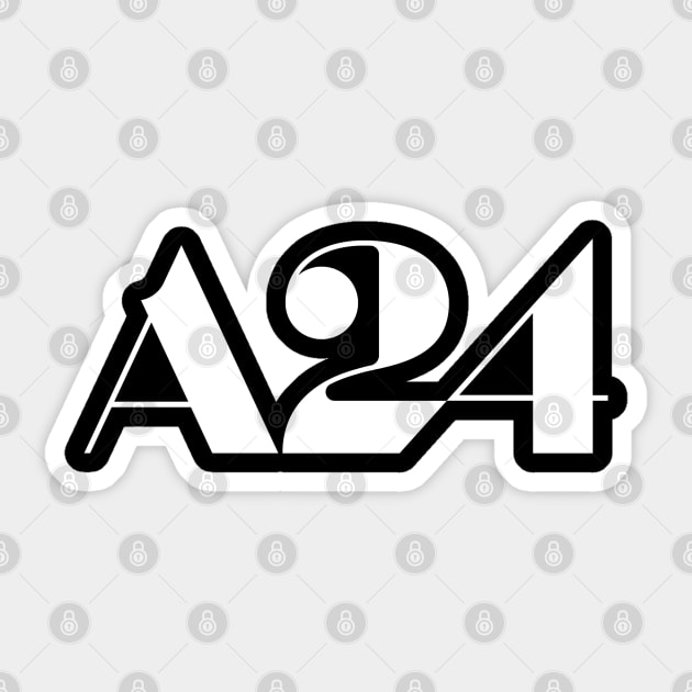 Area 24 Black Sticker by teavocado